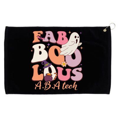 Groovy Faboolous ABA Tech Ghost Spooky Night Halloween Grommeted Golf Towel