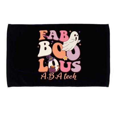 Groovy Faboolous ABA Tech Ghost Spooky Night Halloween Microfiber Hand Towel