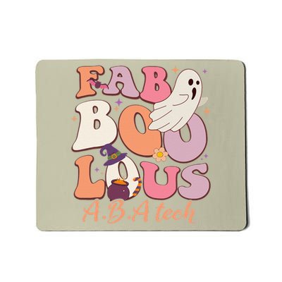 Groovy Faboolous ABA Tech Ghost Spooky Night Halloween Mousepad