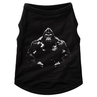 Gorilla Face Angry Growling Scary Silverback Gorilla Doggie Tank