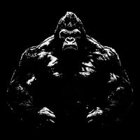 Gorilla Face Angry Growling Scary Silverback Gorilla Sustainable Bucket Hat