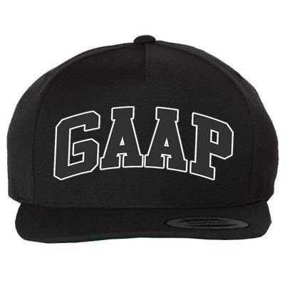 Gaap Funny Accountant For Cpa Gift Wool Snapback Cap