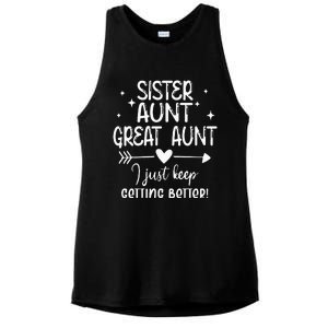 Gifts For Aunt From Grandkids Sister Aunt Great Aunt Ladies PosiCharge Tri-Blend Wicking Tank