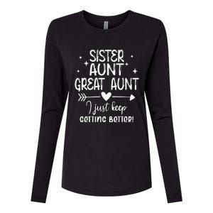 Gifts For Aunt From Grandkids Sister Aunt Great Aunt Womens Cotton Relaxed Long Sleeve T-Shirt