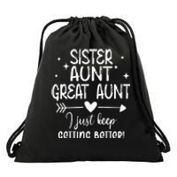 Gifts For Aunt From Grandkids Sister Aunt Great Aunt Drawstring Bag