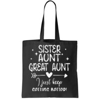 Gifts For Aunt From Grandkids Sister Aunt Great Aunt Tote Bag