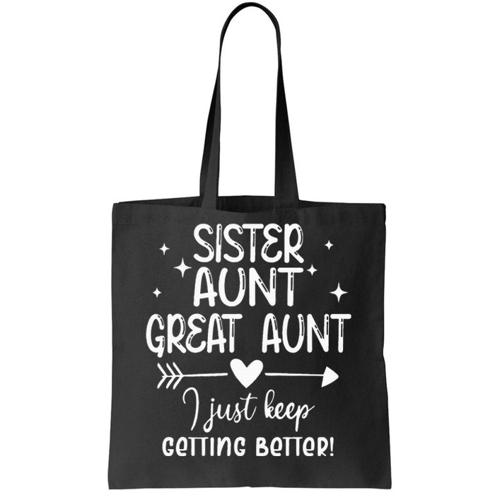 Gifts For Aunt From Grandkids Sister Aunt Great Aunt Tote Bag