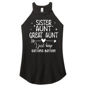 Gifts For Aunt From Grandkids Sister Aunt Great Aunt Women's Perfect Tri Rocker Tank