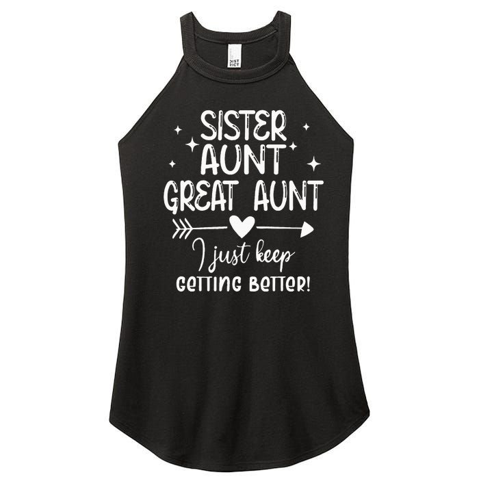 Gifts For Aunt From Grandkids Sister Aunt Great Aunt Women's Perfect Tri Rocker Tank