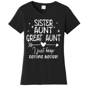 Gifts For Aunt From Grandkids Sister Aunt Great Aunt Women's T-Shirt