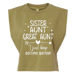 Gifts For Aunt From Grandkids Sister Aunt Great Aunt Garment-Dyed Women's Muscle Tee