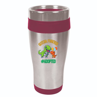 Gotcha Forever Adoption Day For Finally Adoption Day 16oz Travel Tumbler
