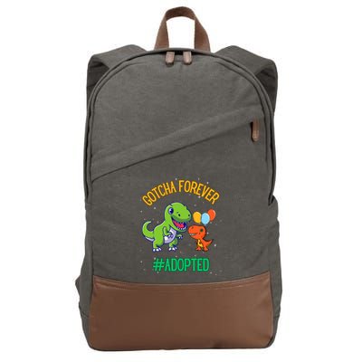 Gotcha Forever Adoption Day For Finally Adoption Day Cotton Canvas Backpack