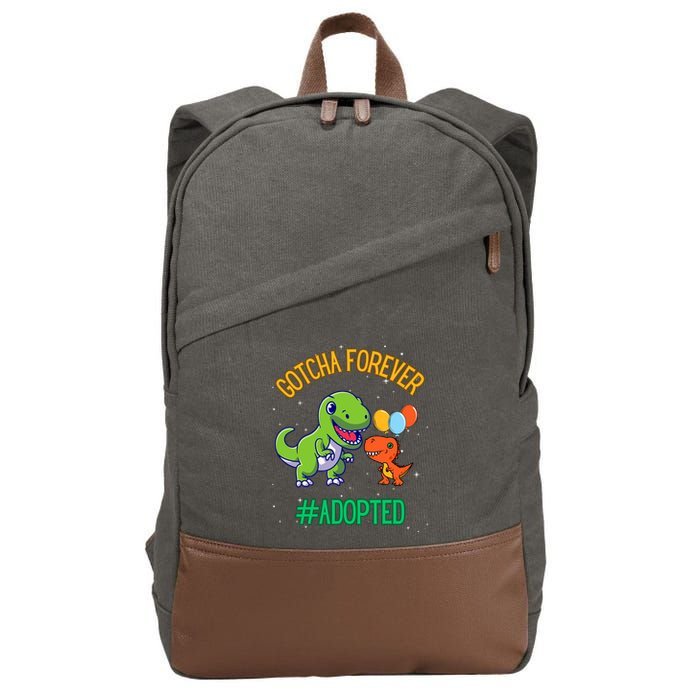 Gotcha Forever Adoption Day For Finally Adoption Day Cotton Canvas Backpack