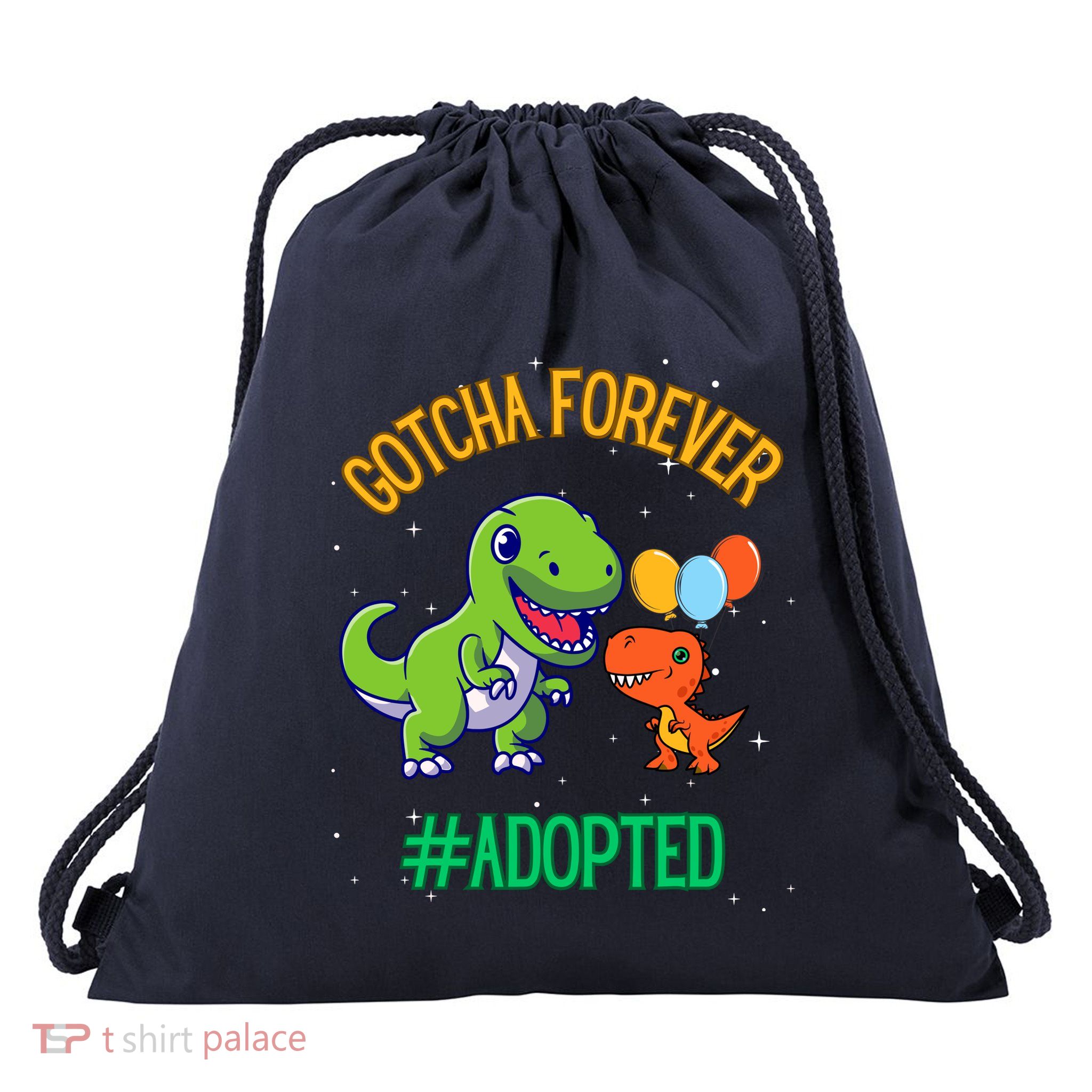 Gotcha Forever Adoption Day For Finally Adoption Day Drawstring Bag