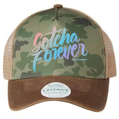 Gotcha Forever Adoption Day Proud Adopting Mom Father Legacy Tie Dye Trucker Hat