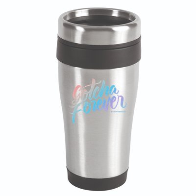 Gotcha Forever Adoption Day Proud Adopting Mom Father 16oz Travel Tumbler