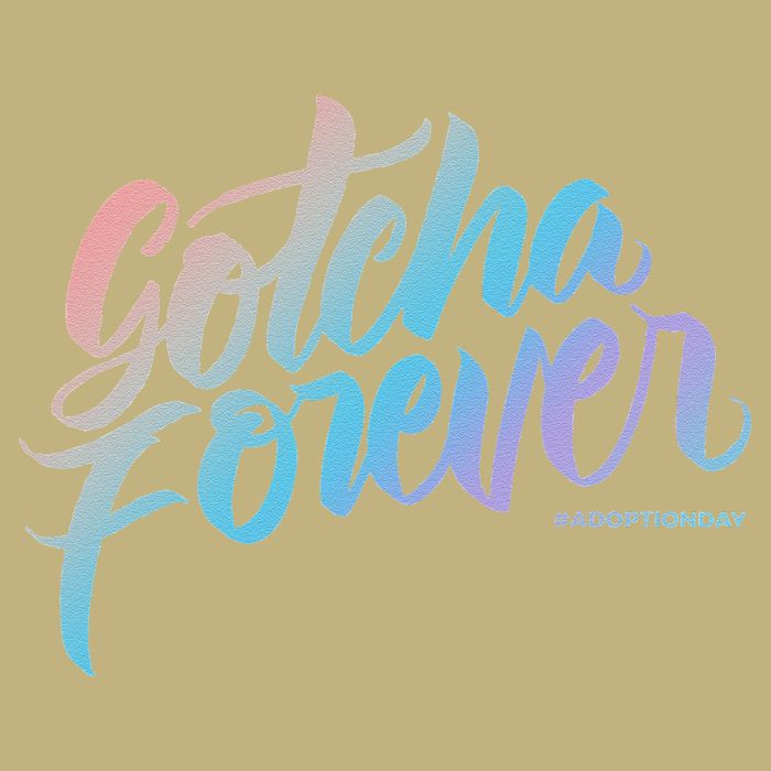 Gotcha Forever Adoption Day Proud Adopting Mom Father Cooling Performance Crew T-Shirt