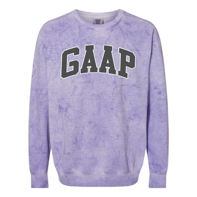 GAAP Funny Accountant T For CPA Gift Colorblast Crewneck Sweatshirt