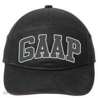 GAAP Funny Accountant T For CPA Gift 7-Panel Snapback Hat