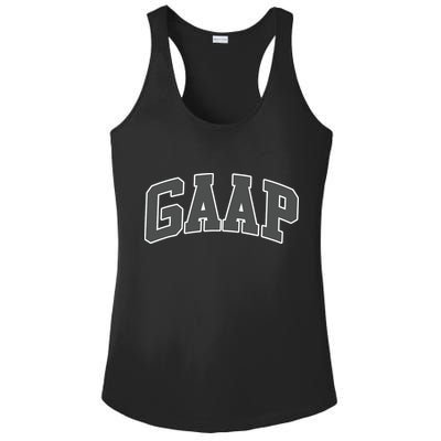 GAAP Funny Accountant T For CPA Gift Ladies PosiCharge Competitor Racerback Tank