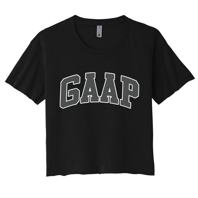 GAAP Funny Accountant T For CPA Gift Crop Top
