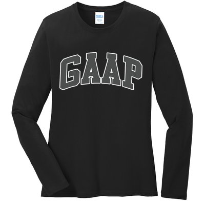 GAAP Funny Accountant T For CPA Gift Ladies Long Sleeve Shirt
