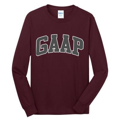 GAAP Funny Accountant T For CPA Gift Tall Long Sleeve T-Shirt
