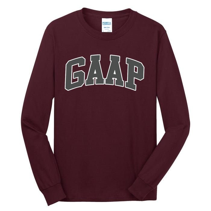 GAAP Funny Accountant T For CPA Gift Tall Long Sleeve T-Shirt