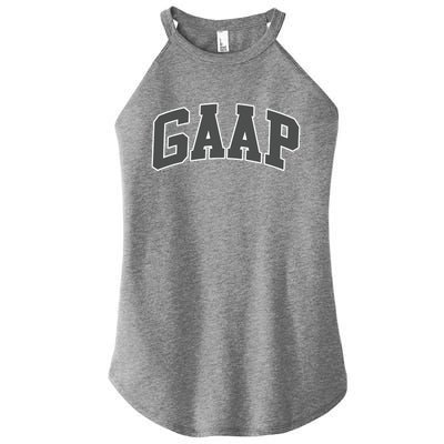 GAAP Funny Accountant T For CPA Gift Women’s Perfect Tri Rocker Tank