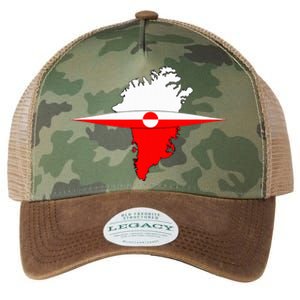 Greenland Flag And Kayak Qujaq Legacy Tie Dye Trucker Hat