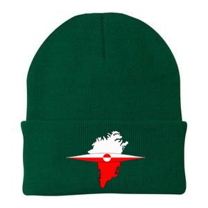 Greenland Flag And Kayak Qujaq Knit Cap Winter Beanie