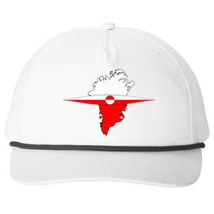 Greenland Flag And Kayak Qujaq Snapback Five-Panel Rope Hat