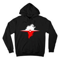 Greenland Flag And Kayak Qujaq Tall Hoodie