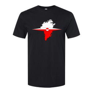 Greenland Flag And Kayak Qujaq Softstyle CVC T-Shirt