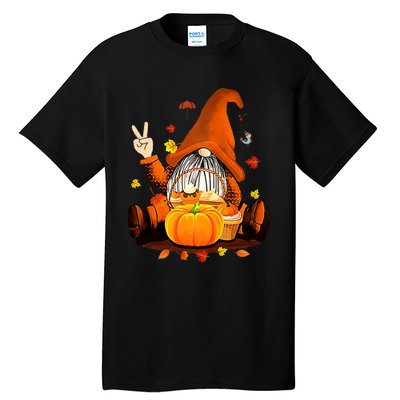 Gnomes Fall Autumn Cute Halloween Thanksgiving Tall T-Shirt