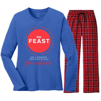 Grand Feast And Fellowship 2024 Women's Long Sleeve Flannel Pajama Set 