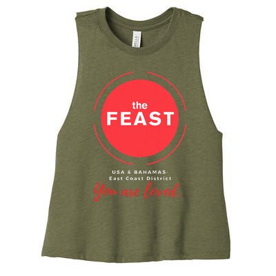 Grand Feast And Fellowship 2024 Women's Racerback Cropped Tank