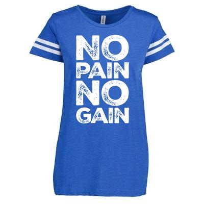 Gym Fitness And Bodybuilding Gift No Pain No Gain Gift Enza Ladies Jersey Football T-Shirt