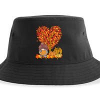 Gnome Fall Autumn Heart Cute Sustainable Bucket Hat
