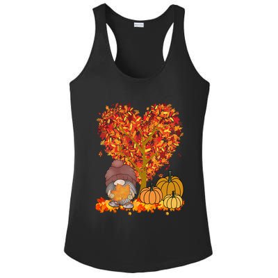 Gnome Fall Autumn Heart Cute Ladies PosiCharge Competitor Racerback Tank