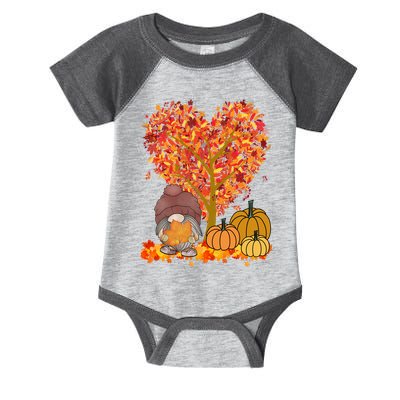 Gnome Fall Autumn Heart Cute Infant Baby Jersey Bodysuit