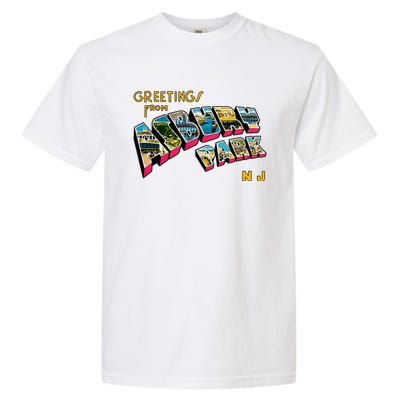 Greetings From Asbury Park NJ 70s Rock Music Retro Garment-Dyed Heavyweight T-Shirt