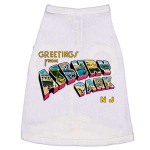 Greetings From Asbury Park NJ 70s Rock Music Retro Doggie Tank