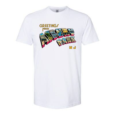 Greetings From Asbury Park NJ 70s Rock Music Retro Softstyle® CVC T-Shirt