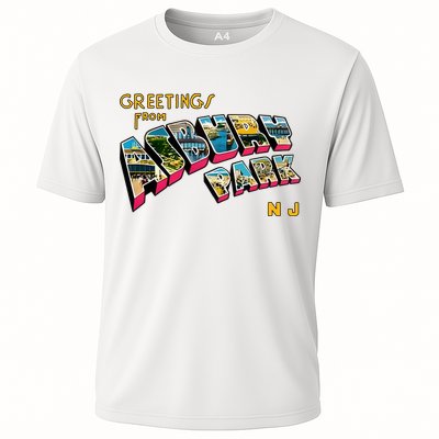 Greetings From Asbury Park NJ 70s Rock Music Retro Performance Shirt