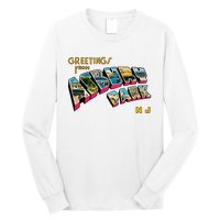 Greetings From Asbury Park NJ 70s Rock Music Retro Long Sleeve Shirt