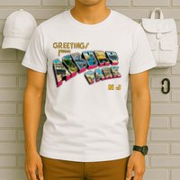 Greetings From Asbury Park NJ 70s Rock Music Retro T-Shirt