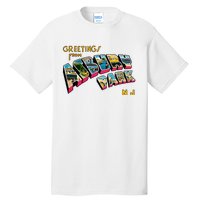 Greetings From Asbury Park NJ 70s Rock Music Retro Tall T-Shirt