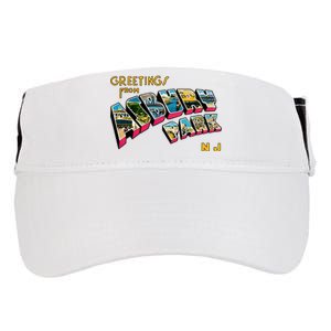 Greetings From Asbury Park NJ 70s Rock Music Retro Adult Drive Performance Visor